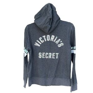 Victoria’s Secret Supermodel Essential Bling Sequin Zip Hoodie Collector Med GUC